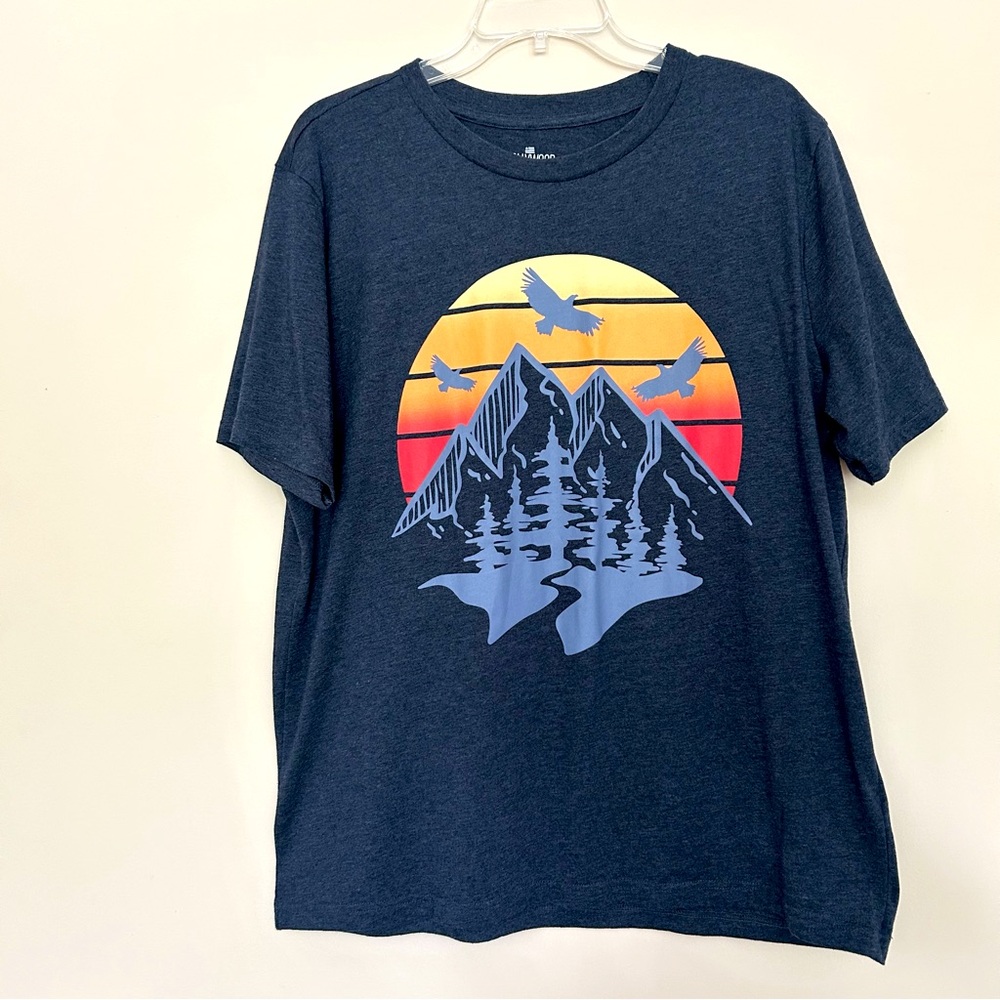 Hollywood Navy Blue Adventure Graphic Short Sleeve Tee